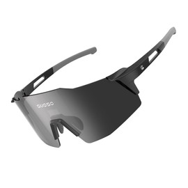 suoso Sports Cycling Sunglasses for Men: Lightweight UV Protection Polarized Sun Glasses for Youth Baseball Softball Running