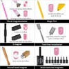 QWORK® 19Pcs Cat Eye Magnet Stick Set, Magnet Nail Art