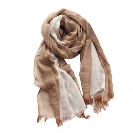DAMILY Men's Scarf, Large Size, Plain, For Spring and Autumn, Soft, Stylish, Shawl, Fringe Scarf, Large, Gauze, Casual, Cooling Countermeasures, For Commutes, Commutes, Spring, Summer, Autumn, Unisex,