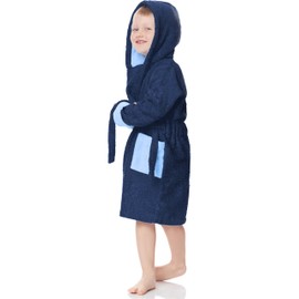 Ladeheid Children’s 100% Cotton Terry Towelling Bathrobe, LA40-103 - 146-152
