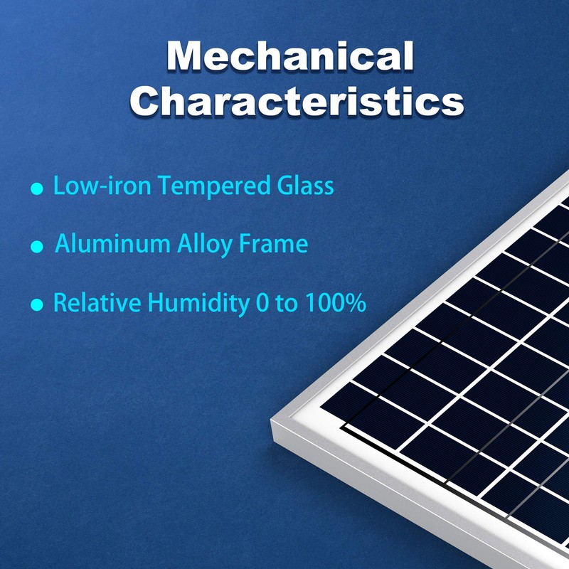 ACOPOWER 35W Small Poly Solar Panel, 35 Watt 12 Volt