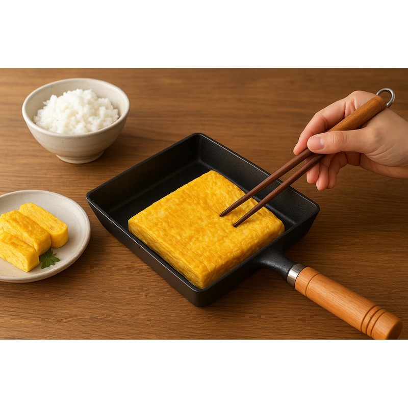 Sun Terriory Cast Iron Tamagoyaki Pan 6×7 Inch – Square