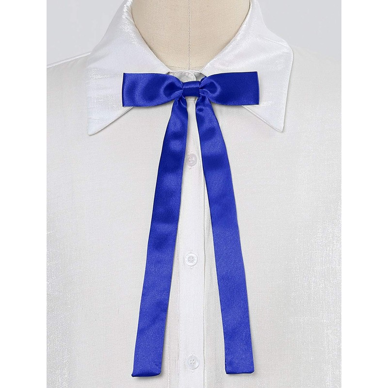Allegra K School Ribbon, Uniform Ribbon, Ribbon Tie, Solid Color,