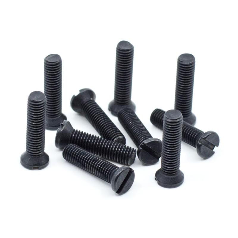 Black Oxide Slotted Weaver Oval Head Gun & Scope Screws