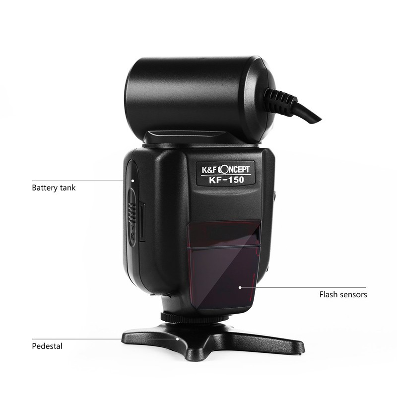 K&F Concept Speedlite Camera Flash TTL Compatible Macro Ring Flash