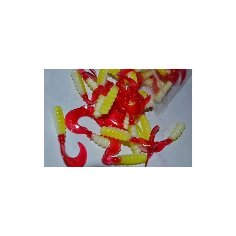 southern pro PRO CRAPPIE 2" GRUBS LURE GRUBS BASS PERCH