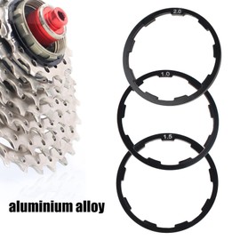 Gasket, 3 Pieces Bicycle Bottom Bracket Axle Washer Seal 1mm-1.5mm-2mm Bicycle Flywheel Hub Spacer Aluminum Alloy Bicycle Bottom Bearing Washer Bicycle Washers Set