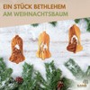 KASSIS Geschenkartikel Olive Wood Christmas Decoration Tree Decorations Set of