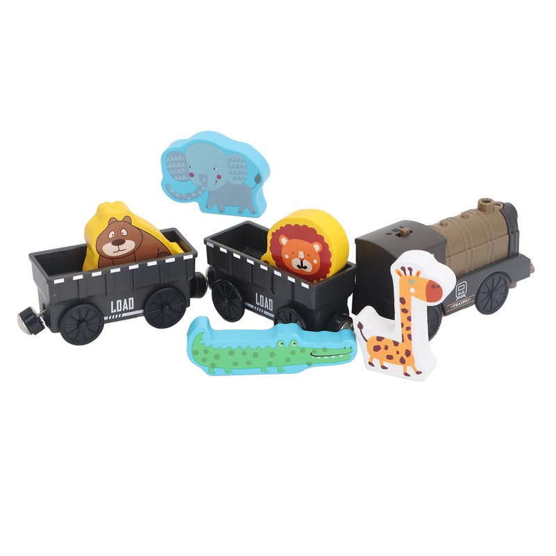 Electric Magnetic Animal Toy Train Set Preschool Educational Learning Toy