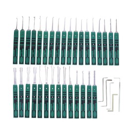 Moli Various Lock Pick Tool Set,Locksmith Tool Lock Pick Kit Open Lock,Repair Lock,Extractor Broken Key Tool (30pcs Tools)