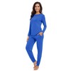 WiWi Viscose from Bamboo Women's Long Sleeve Pajama Sets Sleepwear