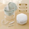 Portable Leak Proof 3 Layer Denture Retainer Case with Aligner