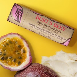 Burt's Bees Shea and Passion Fruit Oil Moisturizing Lip Balm Paper Tube, Natural Origin Lip Care, 9.6g.