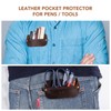 RingSun Genuine Leather Pocket Protector for Men, Durable Pocket Tool