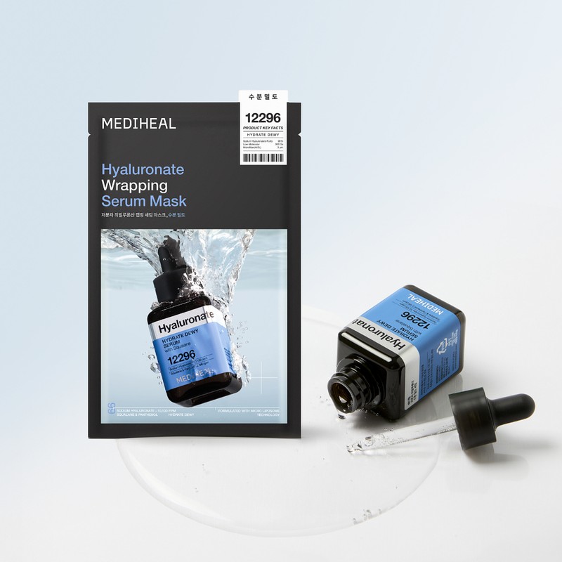 Mediheal Wrapping Serum Mask Hyaluronic Acid, 10 Sheets, 1 Pack