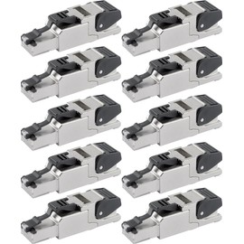Telegärtner J00026A2000 Field Assembled RJ45 Connector for AWG24/1-AWG22/1, AWG27/7-AWG22/7 (10, 1 Plug)