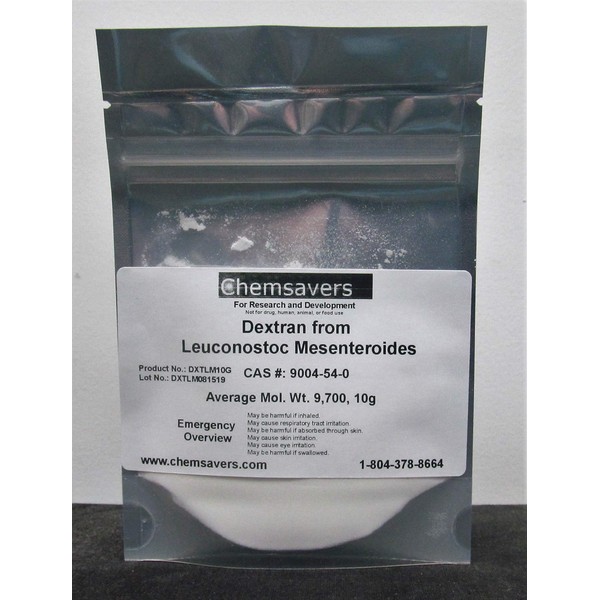 Dextran from Leuconostoc Mesenteroides, Average MOL. Wt. 9,700, 10g