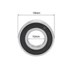 sourcing map 6800-2RS Deep Groove Ball Bearing 10x19x5mm Double Sealed