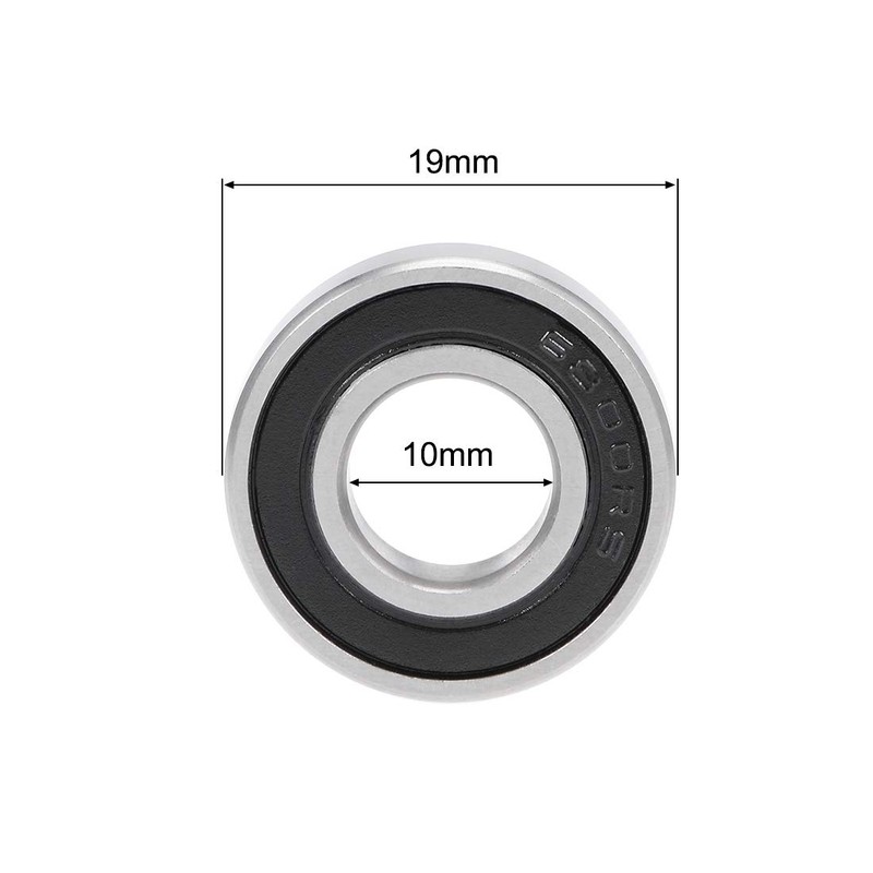 sourcing map 6800-2RS Deep Groove Ball Bearing 10x19x5mm Double Sealed