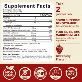 Safgumjel Gomitas Vitamina B1 Benfotiamina 60 Gummies