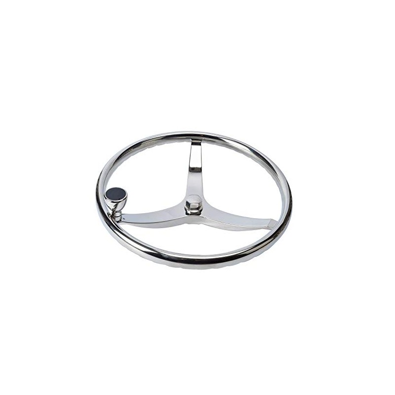 SeaLux Marine 316 Stainless Steel Boat Steering Wheel 3 Spoke