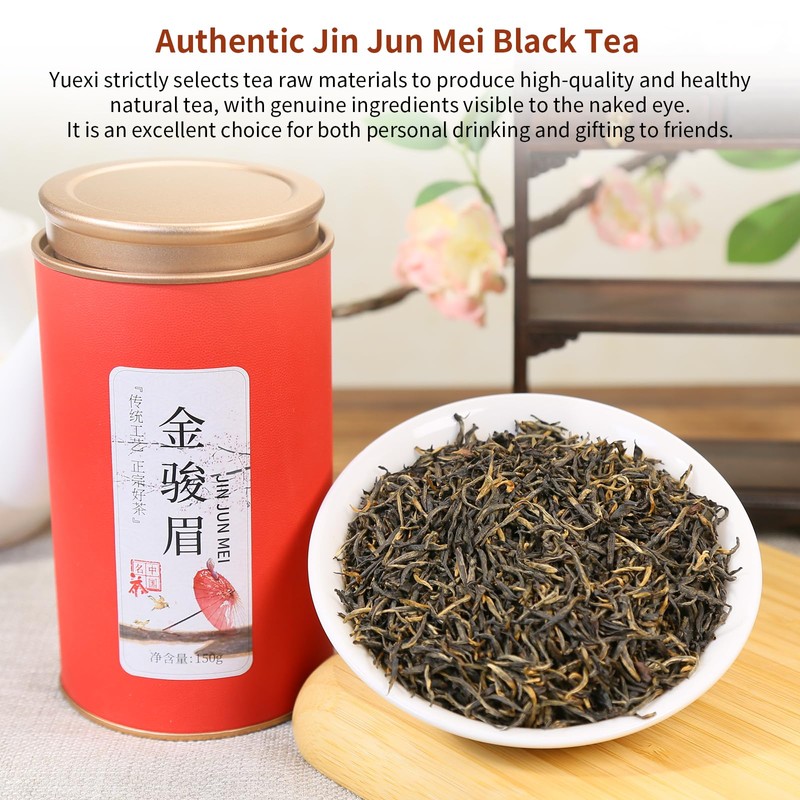 Yuexi Golden Monkey Tea Loose Leaf Jin Jun Mei Black