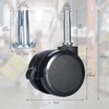 2" Grip Neck Stem Caster Swivel Caster Wheels Nylon Twin