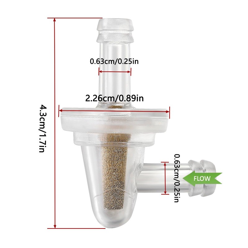 Inline Fuel Filter - APE RACING Universal Small 90 Degree