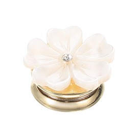 Pack of 3 Magnetic Brooches Elegant Pins Christmas Present Pinns Giteer Safe Unique Retro Brooch Brooches for Women Coat Anti-Buckle Flower Pin Miss Sleeve, shell, magnet, No gemstone