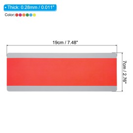 PATIKIL Reading Strips with Guide, 6 Pack Colored Overlay Bookmarks to Reduce Visual Stress Teaching Supplies, 6 Colors