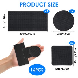 SMCEHEYA 16PCS Rug Gripper for Carpeted Floor Carpet Stickers for Rugs Stop Rugs Moving on Carpet for All Kinds of Rugs, Suitable Carpet Grippers for Marble