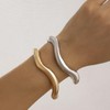 Roe Dolph Gold Cuff Bangle Bracelet for Women - Chunky,