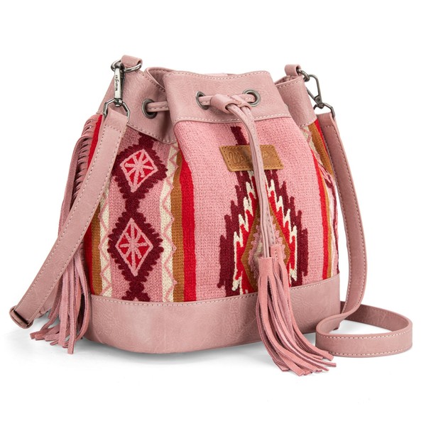 Wrangler Hobo Bags for Women Designer Aztec Bucket Purses Western