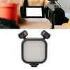 Stereo Microphone Light 10 Levels Brightness Dual Mic Fill Lamp