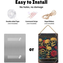 Metal Tin Signs Vintage Decor Funny SarcasmMan Cave Decor Tin Signs Garage Suitable for: bars, homes, bedrooms, garages (HKL-02, 30cm*20cm)