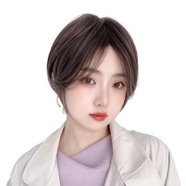 Bright Lara tf1754-KN Short Bob Full Wig, Short Bob Wig, Women's, Black Hair, Men's Dress