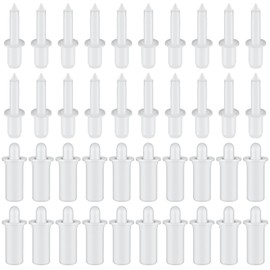 Maitys 40 Pcs Shutter Repair Pins, Plantation Shutter Fasteners Spring Loaded Replacement Repair Pins for Windows, Cabinet, Movable Blade, Blind Slats, White (Long,Short)