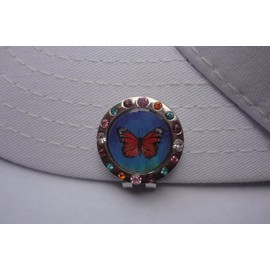 FunMarkers Monarch Butterfly W/Crystals and Magnetic Hat Clip