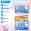 100 Pack Horizontal Card Protector 4x3 Inch Clear ID Holder