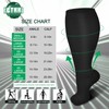 3 Pack Wide Calf Compression Socks for Women & Men,