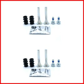 2 Sets Front Brake Caliper Slider Pins Guide Bolt Pin Kit Compatible for Mitsubishi Colt