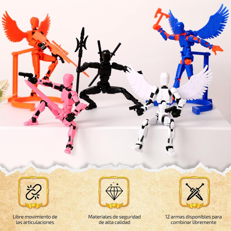 Figura de acción Toy 13 articulada 3D – Set de