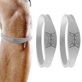 HASTHIP® 2 Piezas Correa de Rodilla para Tendón Rotuliano,Soporte Ajustable con Almohadilla de Silicona,Alivio del Dolor Rodilla para Correr Baloncest