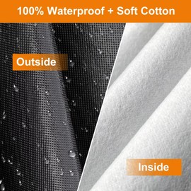 Kayme Truck Cover Custom Fit Dodge Ram 2500/3500(2002-2025) Crew/Quad Cab LB. Full Exterior Heavy Duty Outdoor Pickup Truck Car Cover Waterproof All Weather.Car Tarp for Wind Sun Dust Protection.