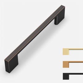 9BUILD 10 Pack Oil Rubbed Bronze Cabinet Pulls 5 Inch Cabinet Handles Kitchen Cabinet Hardware Kitchen Handles for Cabinets Bronze Dresser Pulls Drawer Handle