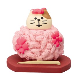 Decole Corporation ZMM-62334L Kneaded Cat Cherry Blossom, Approx. W 1.5 x D 1.4 x H 1.3 inches (3.8 x 3.5 x 3.4 cm)