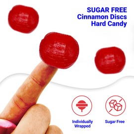 Sugar Free Cinnamon Hard Candy Arcor- 2lb Bulk Bag (Approx. 150 pieces), Individually Wrapped | Premium Sugar Free Cinnamon Candy | Delicious Cinnamon Candy Sugar Free Treats