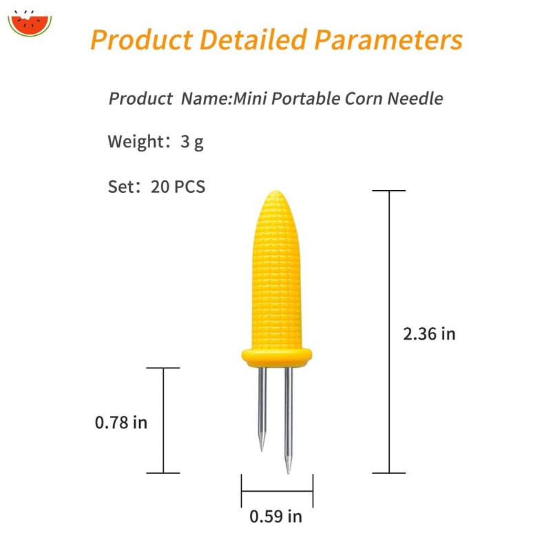 LaoChoes 20 Pcs Stainless Steel Corn on the Cob holders,