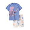 CALIDA Toddlers Kids 100% Organic Cotton Cuffed Pyjamas, persian jewel
