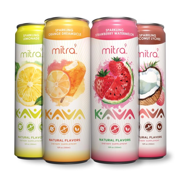 MITRA9 Botanical Beverages - Kava Drink Flavor Variety Pack With
